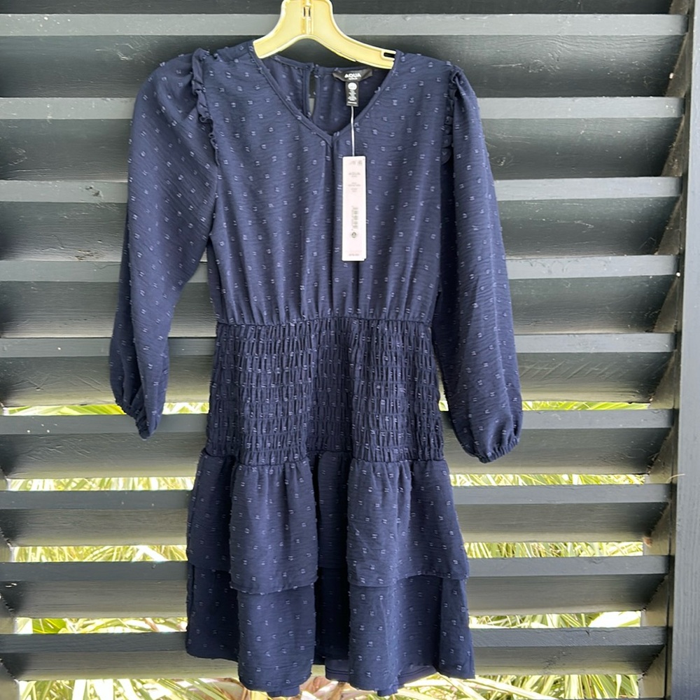 NWT Aqua Navy Dress
